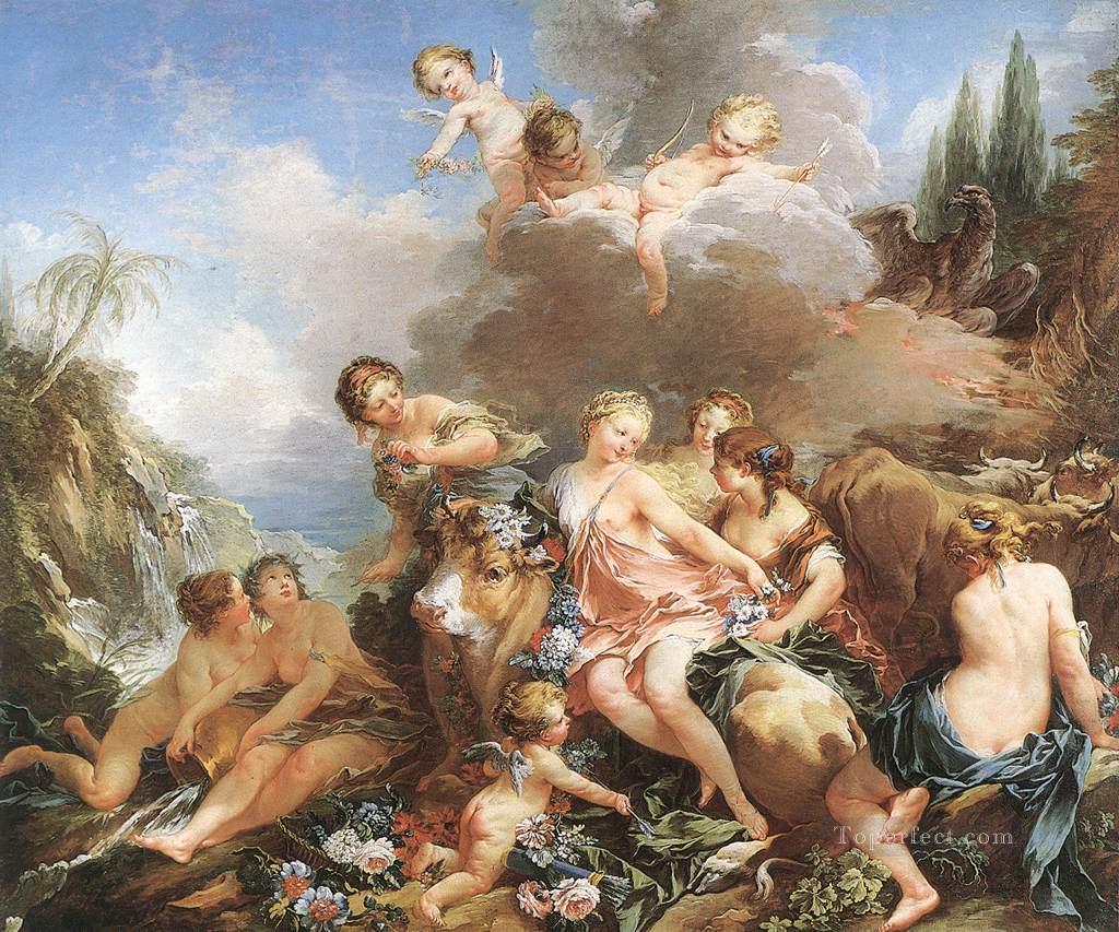 The Rape of Europa Francois Boucher classic Rococo Oil Paintings